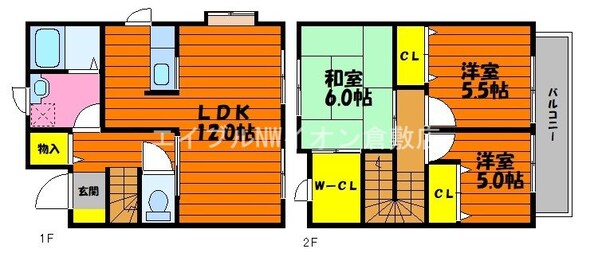 パミドールA棟の物件間取画像